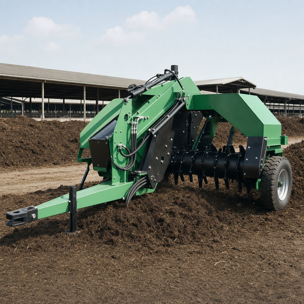 Towed Compost Turner (Tractor Type)