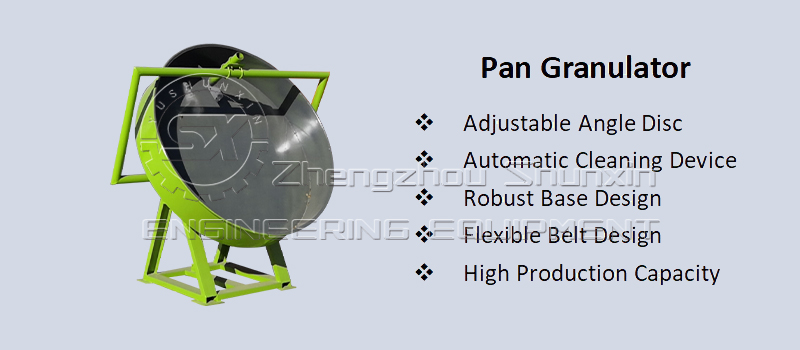 Efficiency Disc Granulation Machine Inowanikwa muOrganic Fertilizer Production Line