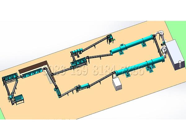 2 Piggery waste organic fertilizer production line