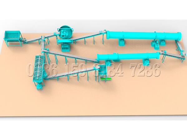 3 Cow dung organic fertilizer production line